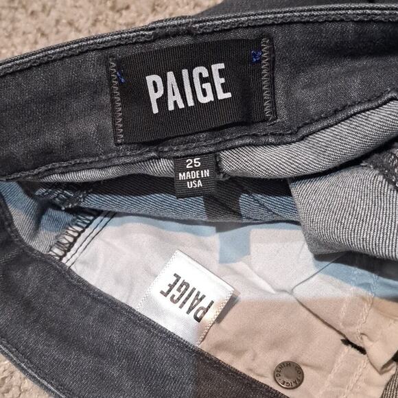 PAIGE sz25 Verdugo Ultra Skinny charcoal jeans, $175.00 - Picture 3 of 7